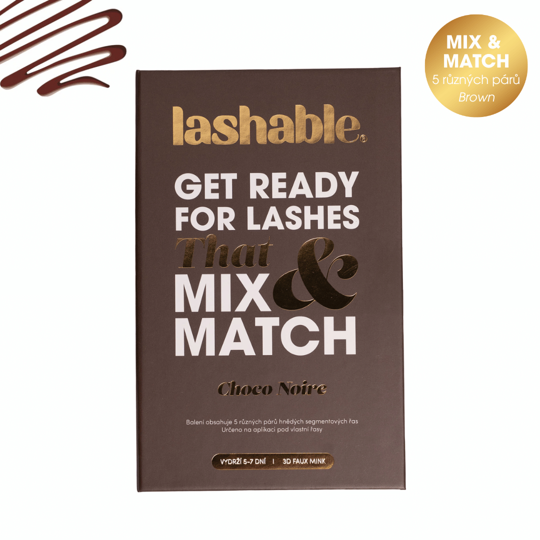 Lashable CHOCO NOIRE - hnědé řasy - Lashable