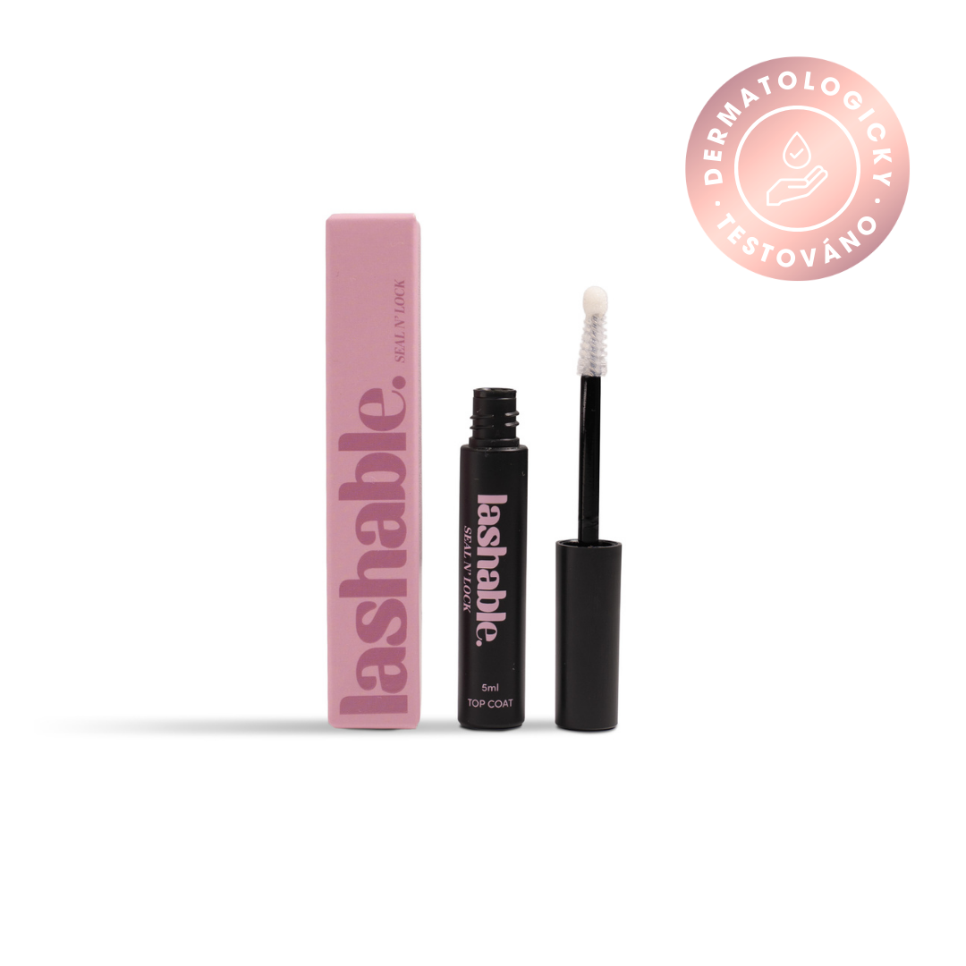 Lashable SEAL N' LOCK transparentní top coat - Lashable